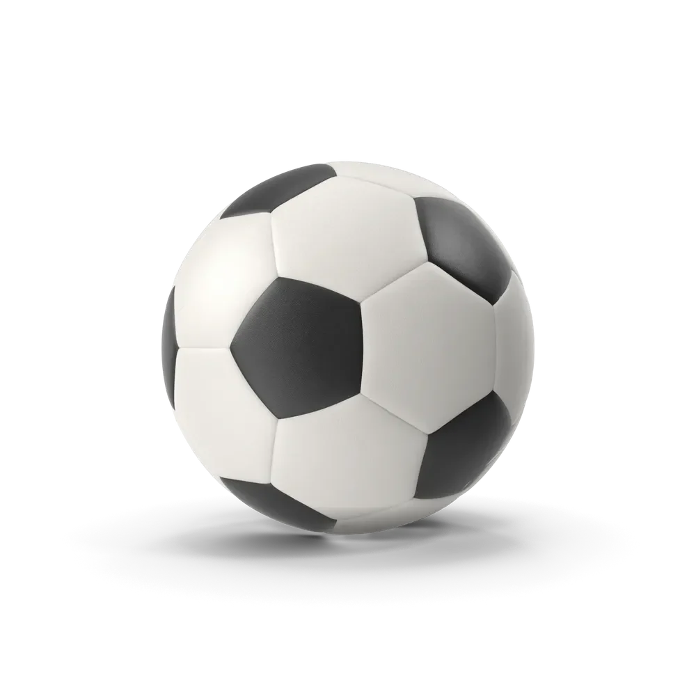 Classic black and white football soccer ball on a green grass pitch