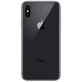 Apple iPhone X front and back view showing edge-to-edge OLED display and space gray finish