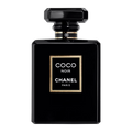 Chanel Coco Noir Eau De Parfum bottle with dark elegant packaging on a black velvet surface