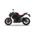 Kawasaki Z800 naked streetbike in green and black colorway showcasing aggressive design and trellis frame