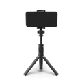 Lightweight portable monopod with universal camera mount extended to full height against a neutral background