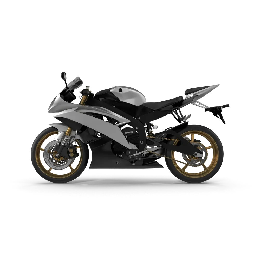 Generic motorcycle parked on an open road showcasing its sleek chassis, ergonomic seat, and balanced design for all riding styles
