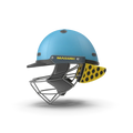 Cricket helmet with protective grille and padded interior designed for batsmen and wicketkeepers