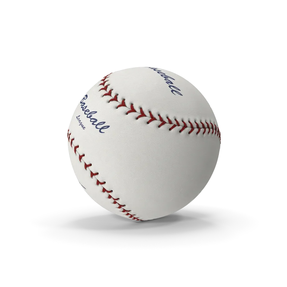 Premium white leather baseball ball with red stitching on a clean background
