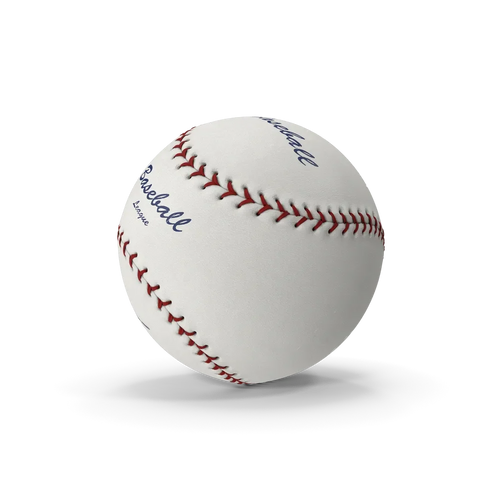 Premium white leather baseball ball with red stitching on a clean background