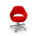 Knoll Saarinen Executive Conference Chair in modern office setting with clean lines and sculptural form