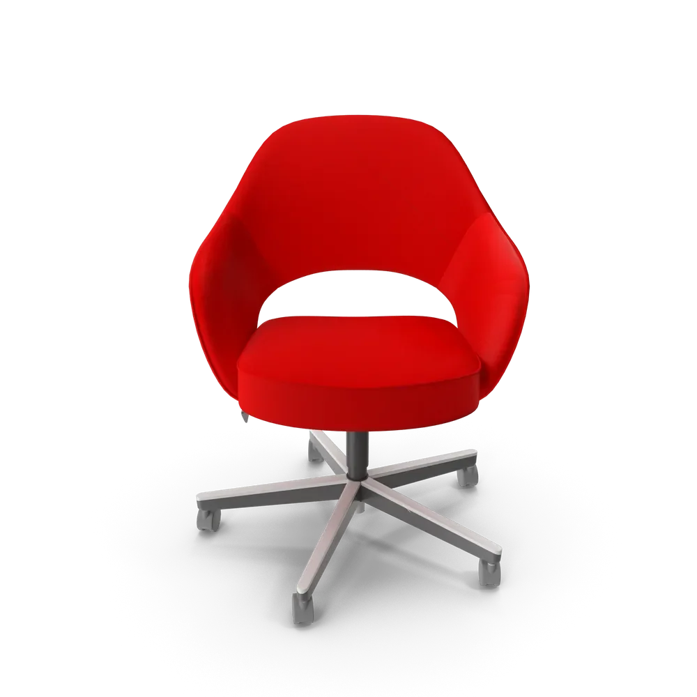 Knoll Saarinen Executive Conference Chair in modern office setting with clean lines and sculptural form