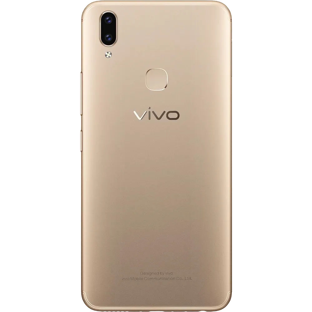 Vivo V9 smartphone with notch display and slim design shown from front and back