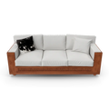 Annibale Colombo luxury sofa with premium upholstery in an elegantly styled living room