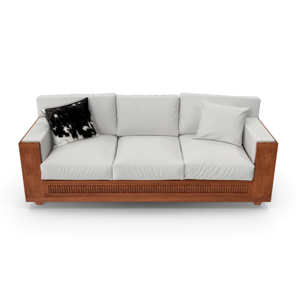 Annibale Colombo luxury sofa with premium upholstery in an elegantly styled living room