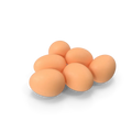 Fresh whole eggs in a rustic bowl on a wooden kitchen countertop
