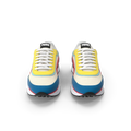 Puma Future Rider Trainers in white and grey colourway displayed on a clean white background