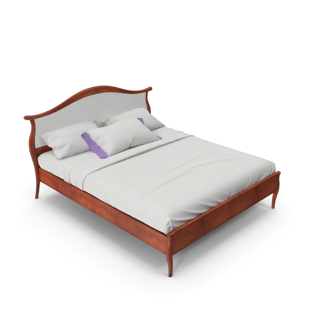 Close-up of Annibale Colombo bed frame showcasing high-quality materials and refined craftsmanship