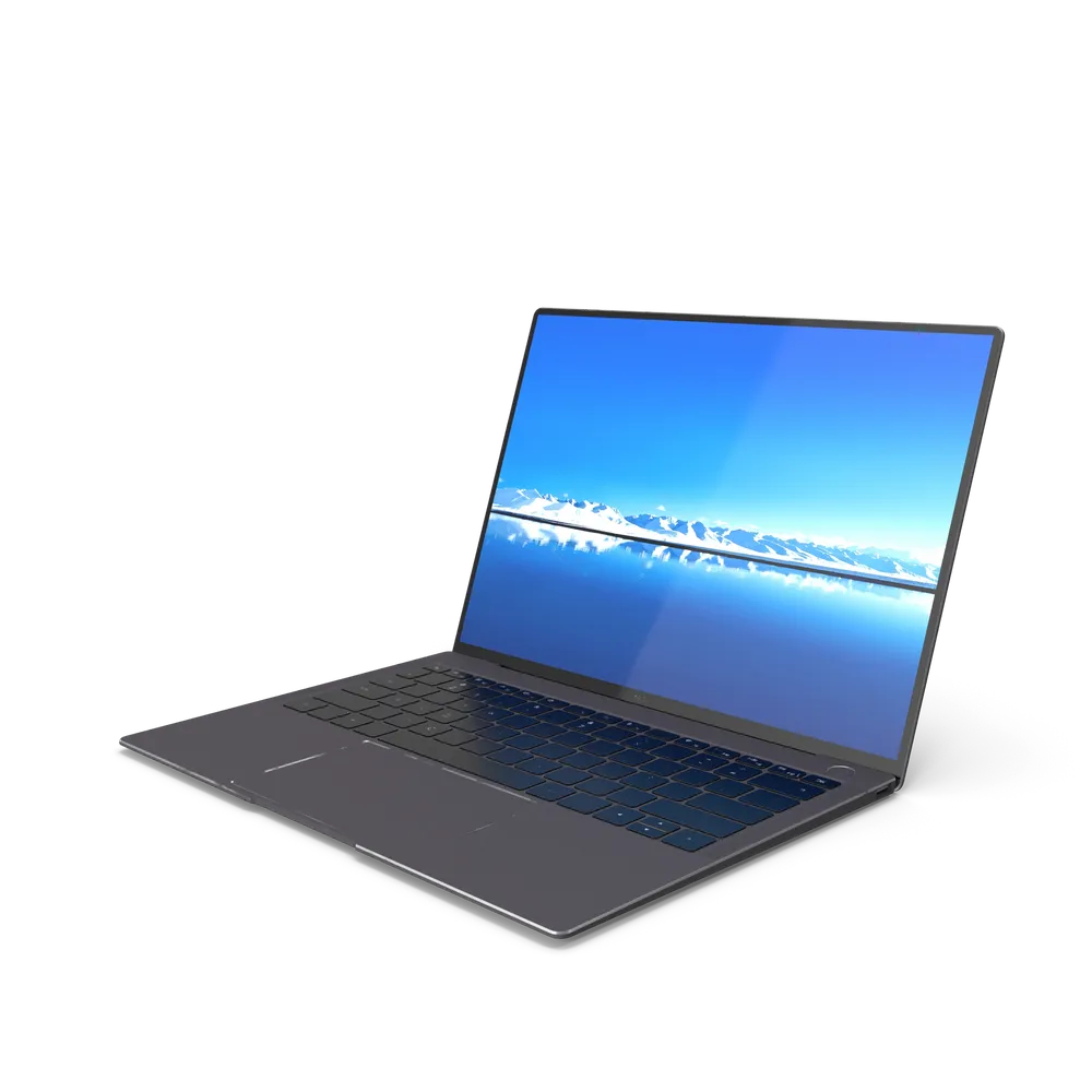Huawei MateBook X Pro laptop keyboard and trackpad close-up showing precision design and backlit keys