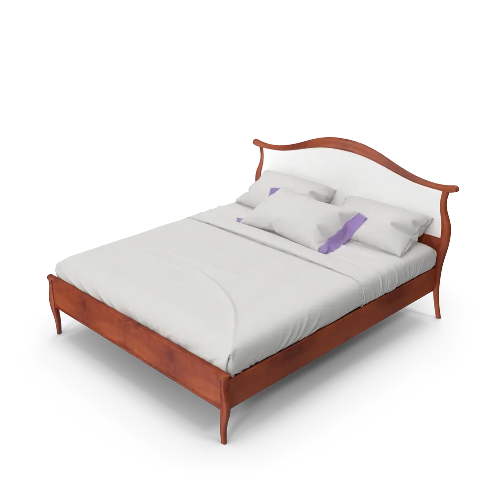 Annibale Colombo elegant bed frame styled in a modern luxury master bedroom with soft neutral tones