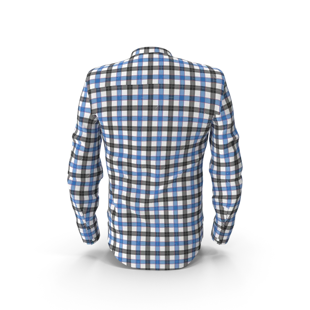Man wearing a blue and black check shirt with chinos in a smart casual outfit